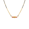 Handmade Ashtapailu Coral Mangalsutra | 24 Carat Gold Plated