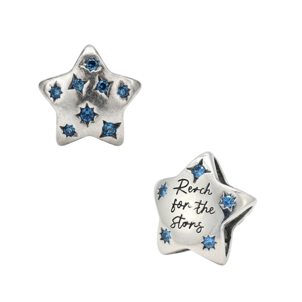 925 Silver "Reach for the Stars" Star Charm