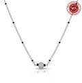 925 Silver CZ Bead Mangalsutra