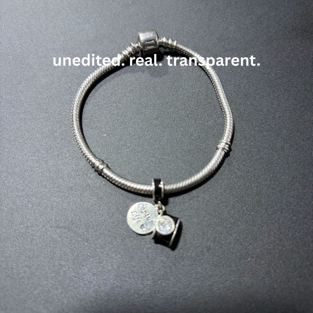 925 Silver "Capture Life" Camera Triple Dangle Charm