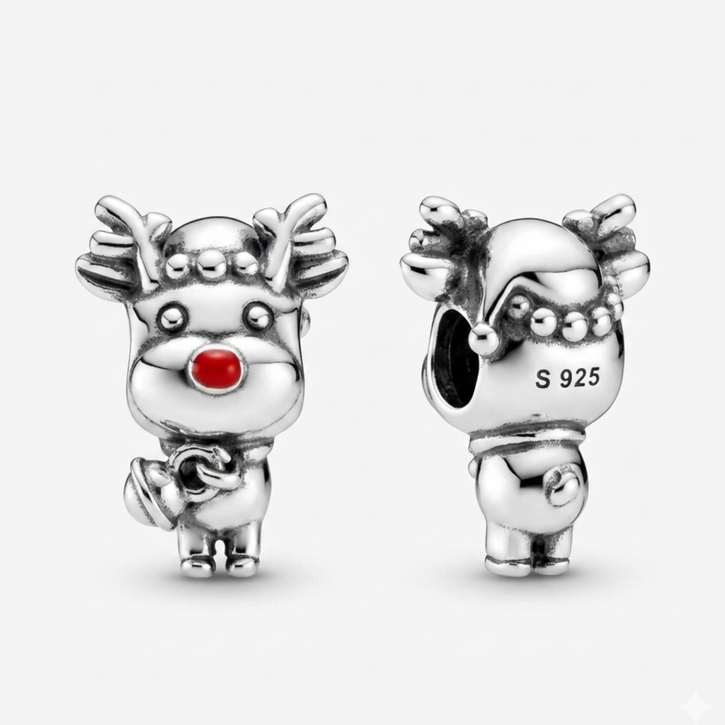 925 Silver Little Joy Rudolph Charm