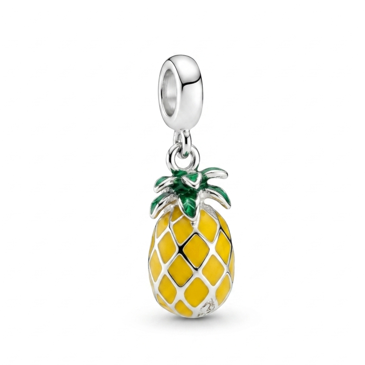 925 Silver Tropical Pineapple Dangle Charm