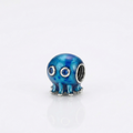 925 Silver Ocean Octopus Blue Charm