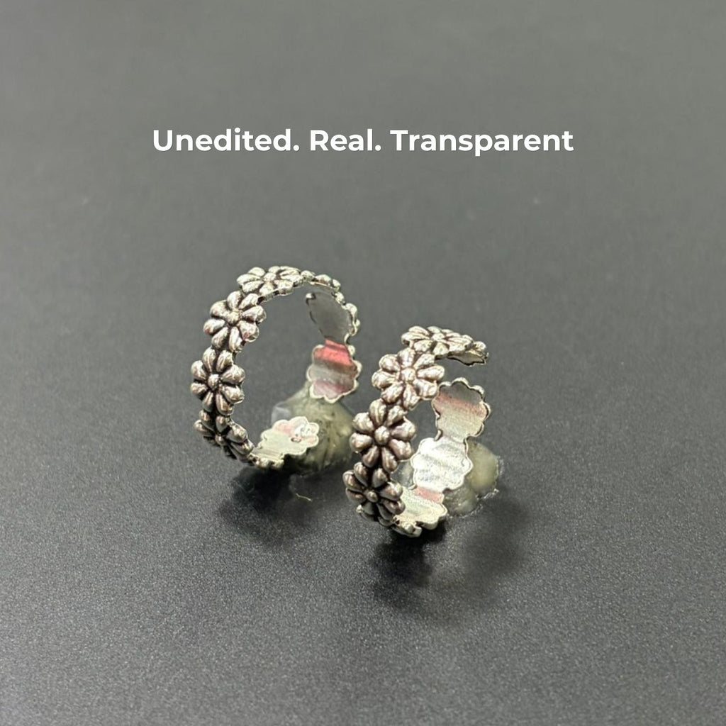 Bakuli Oxidized Sterling Silver Jodvi