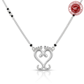 925 Silver Laxmi Paule Mangalsutra
