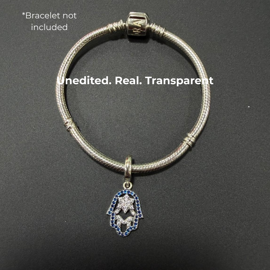 925 Silver Hamsa Protection Charm