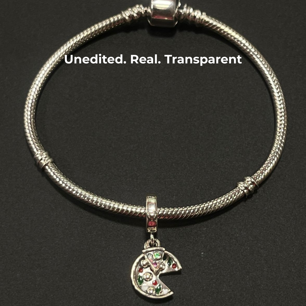 925 Silver Pizza Slice Charm – Foodie Dangle