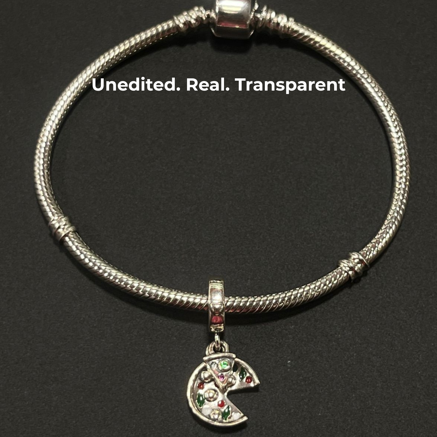 925 Silver Pizza Slice Charm – Foodie Dangle