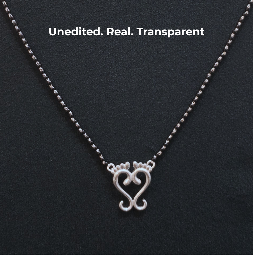 925 Silver Laxmi Paule Mangalsutra