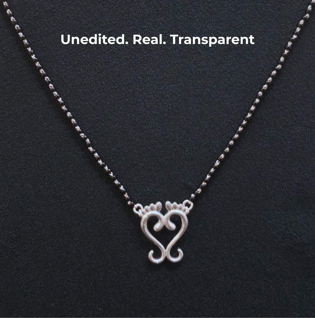 925 Silver Laxmi Paule Mangalsutra