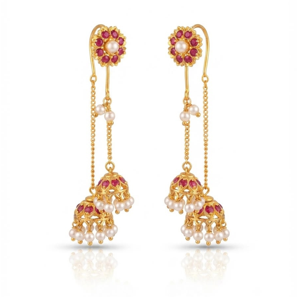 Vaidehi Twin Sui Daga Jhumka (PJD's Jhumka Collection)