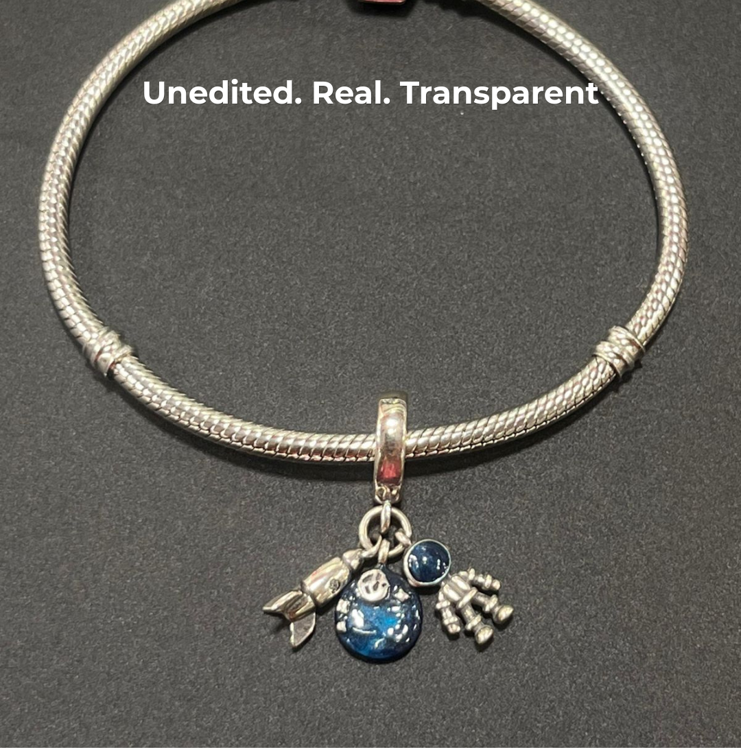 Space Explorer Triple Dangle Charm