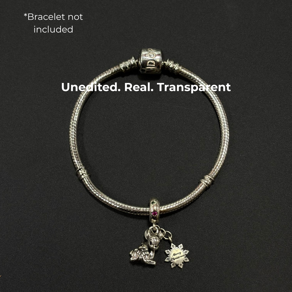 925 Silver Winter Wonderland Fawn Charm
