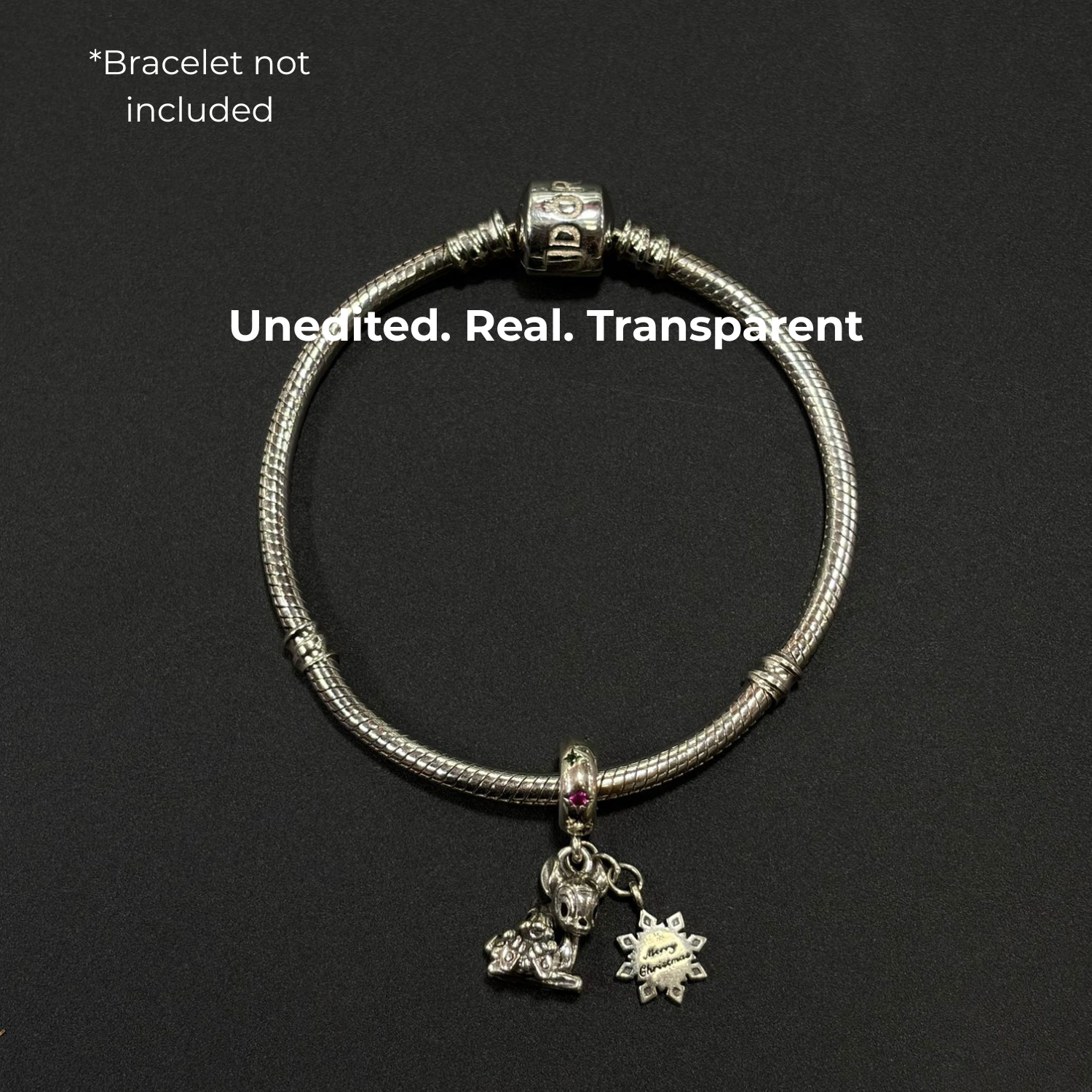 925 Silver Winter Wonderland Fawn Charm