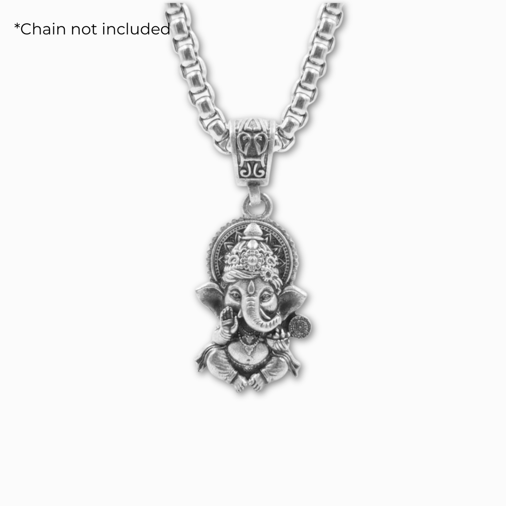 925 Silver The Vighnaharta Ganesha Pendant: Blessings of New Beginnings