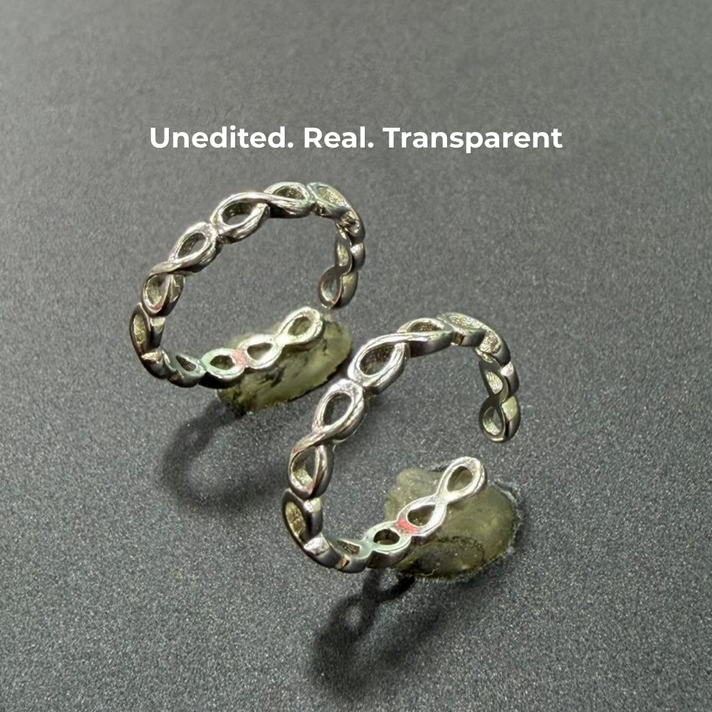 Endless Infinity 925 Silver Toe Ring