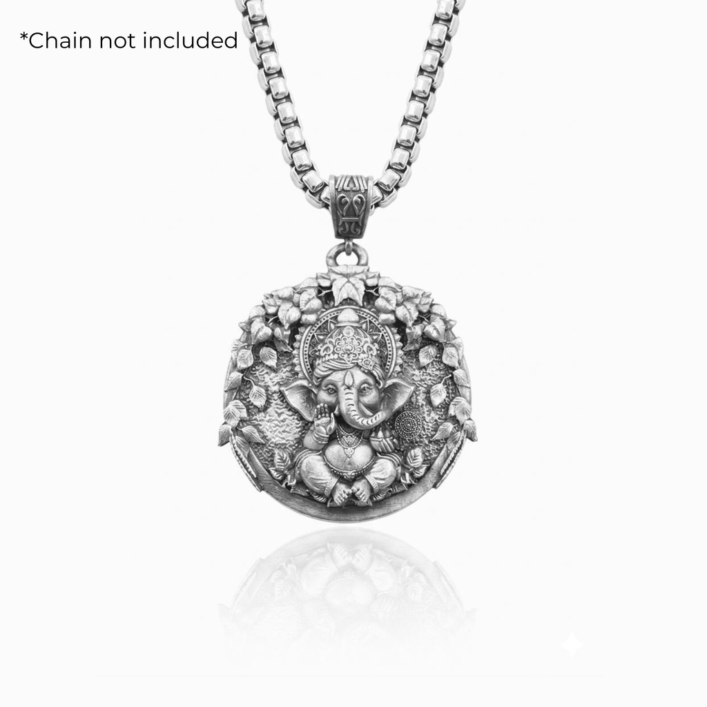 925 Silver Lord Ganesha: The Divine Wisdom Pendant
