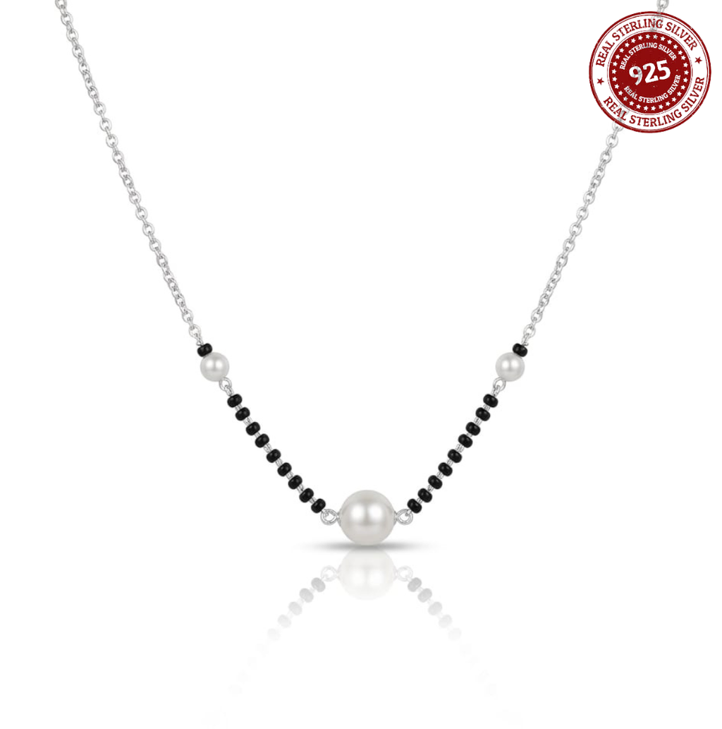 925 Silver Pearl Trio Mangalsutra