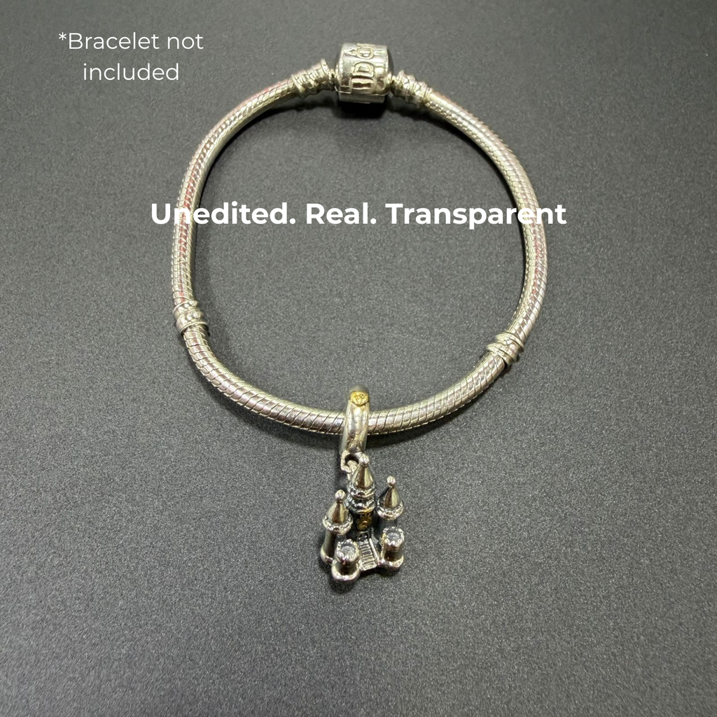 925 Silver Enchanted Fairytale Castle Charm
