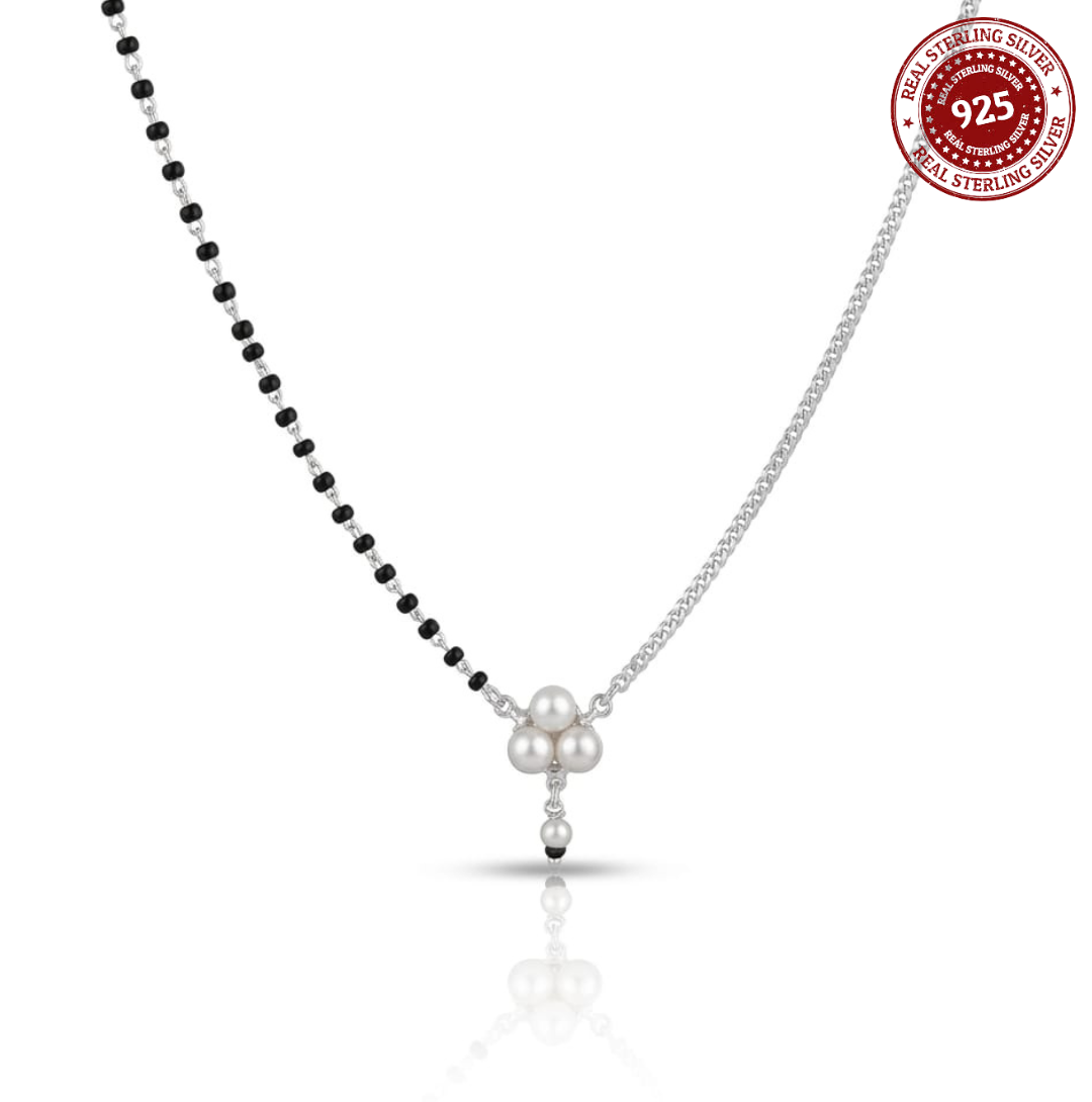 925 Silver Pearl Bud Mangalsutra