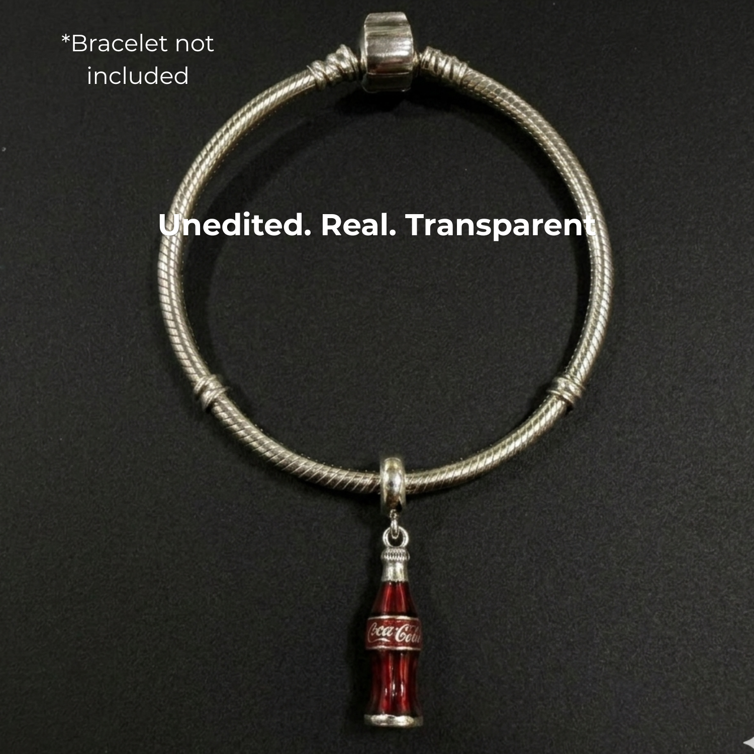 925 Silver Vintage Fizzy Soda Charm (Coca-Cola)
