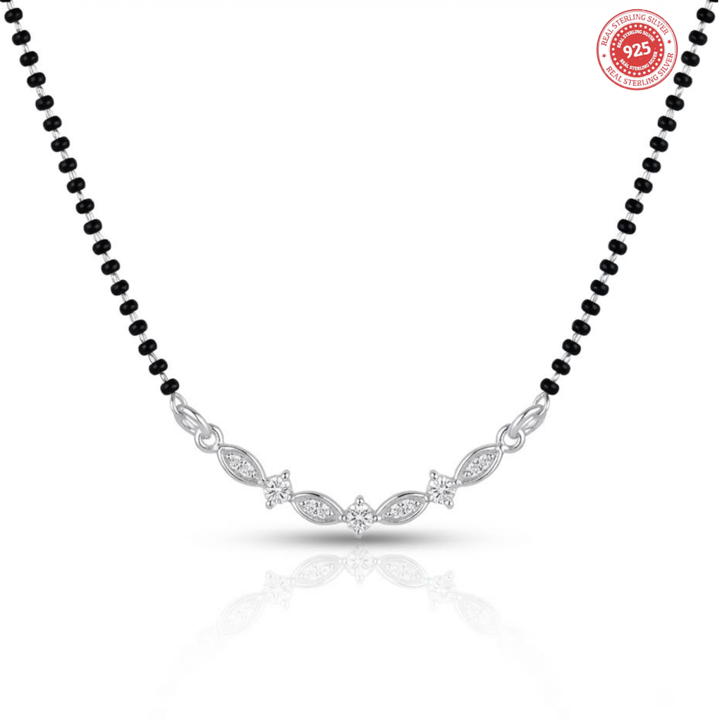 925 Silver Marquise Mangalsutra