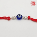 925 Silver Evil Eye Rakhi with Oval Beads