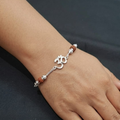 Om Rudraksh Bracelet | 92.5 Sterling Silver
