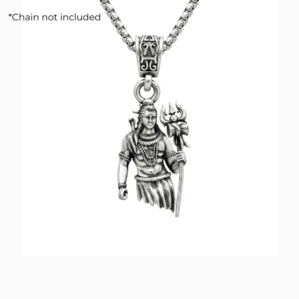 925 Silver Lord Shiva: The Divine Guardian Pendant