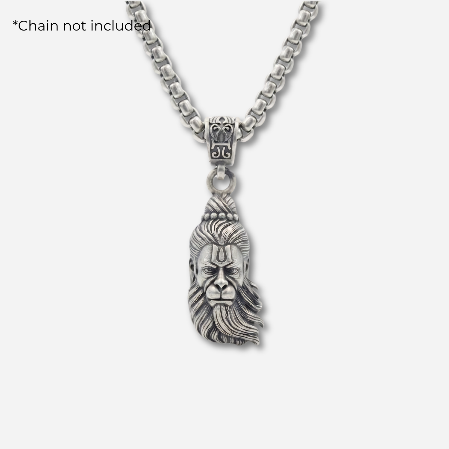 925 Silver Lord Hanuman: The Eternal Warrior Pendant