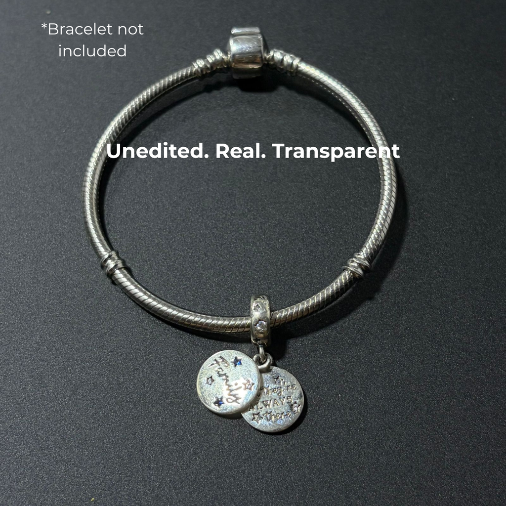 925 Silver Family Constellation Double Dangle Charm