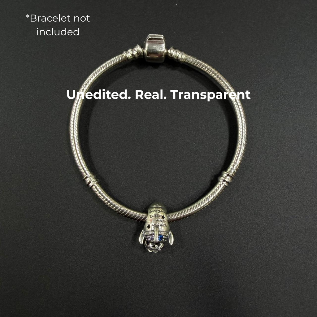 925 Silver Stellar Voyage Rocket Charm