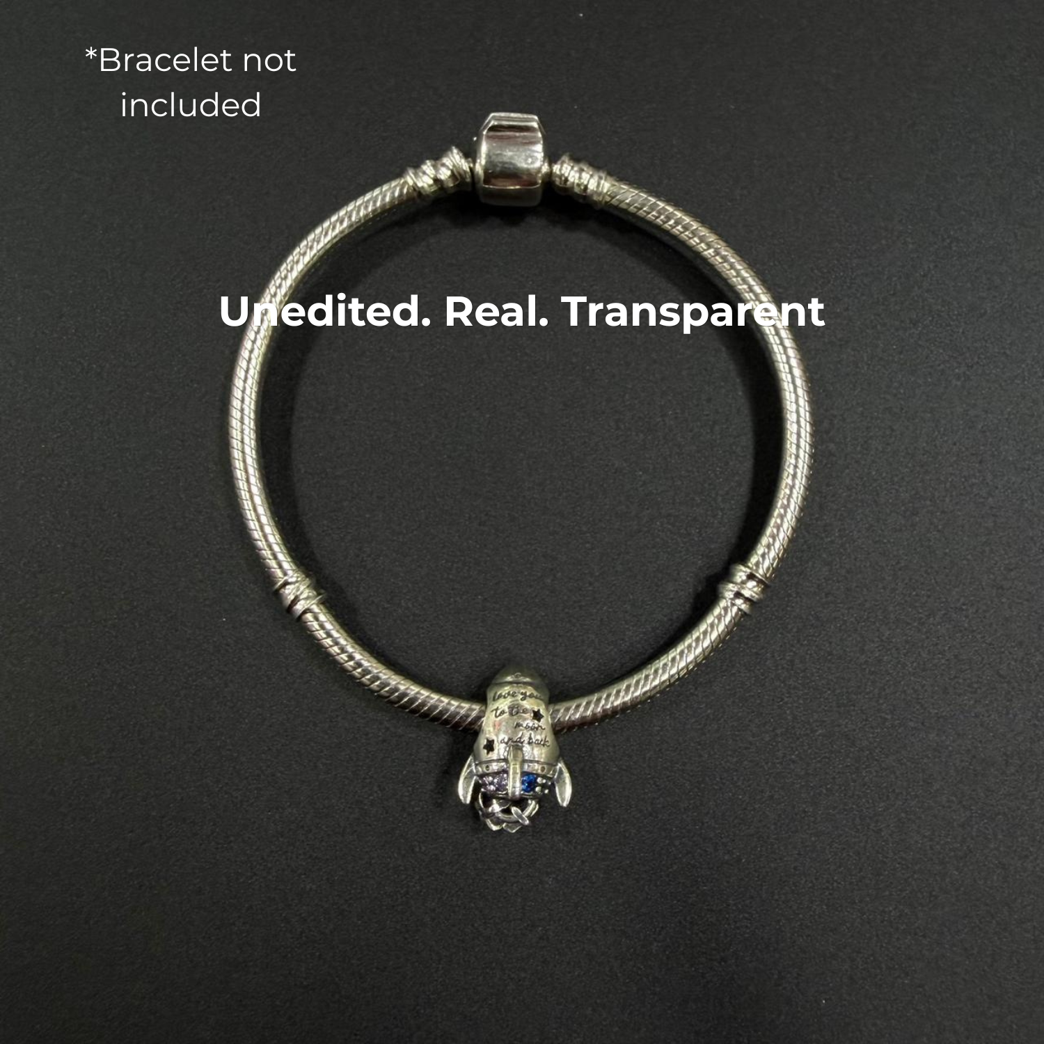 925 Silver Stellar Voyage Rocket Charm