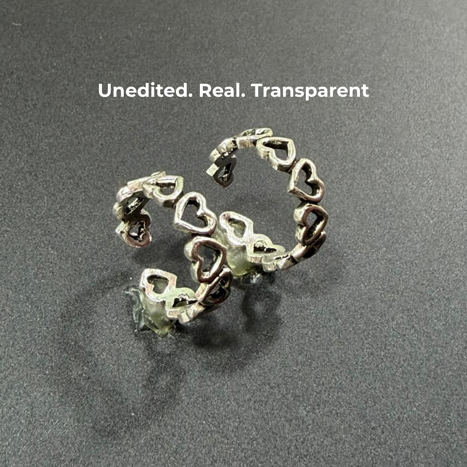 Heart Band Adjustable 925 Silver Toe Ring