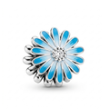 925 Silver Blue Bloom Sparkle Charm