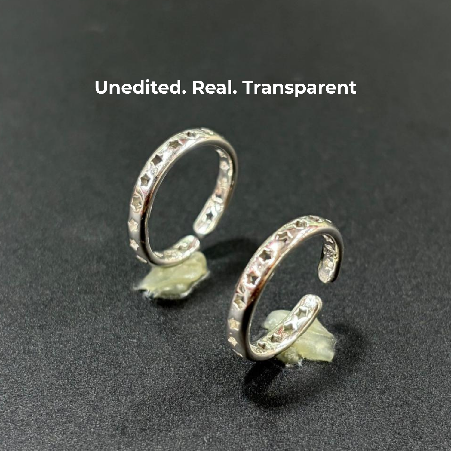 Celestial Engraved Star Jodvi 925 Silver Toe Ring