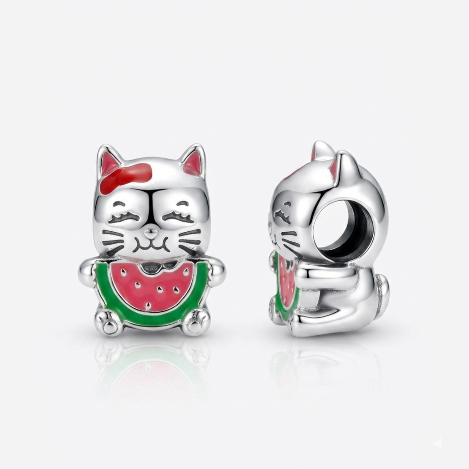 925 Silver Sweet Moments Kitty Charm