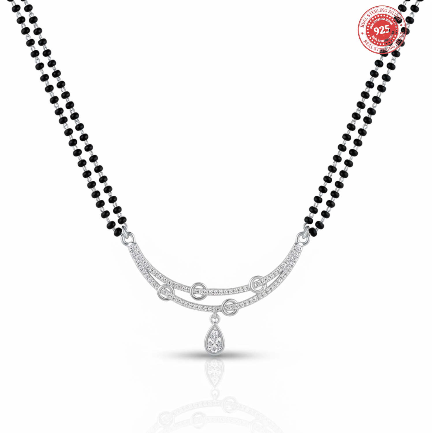 925 Silver CZ Chandrika Mangalsutra