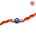 925 Silver Evil Eye Rakhi with Beads