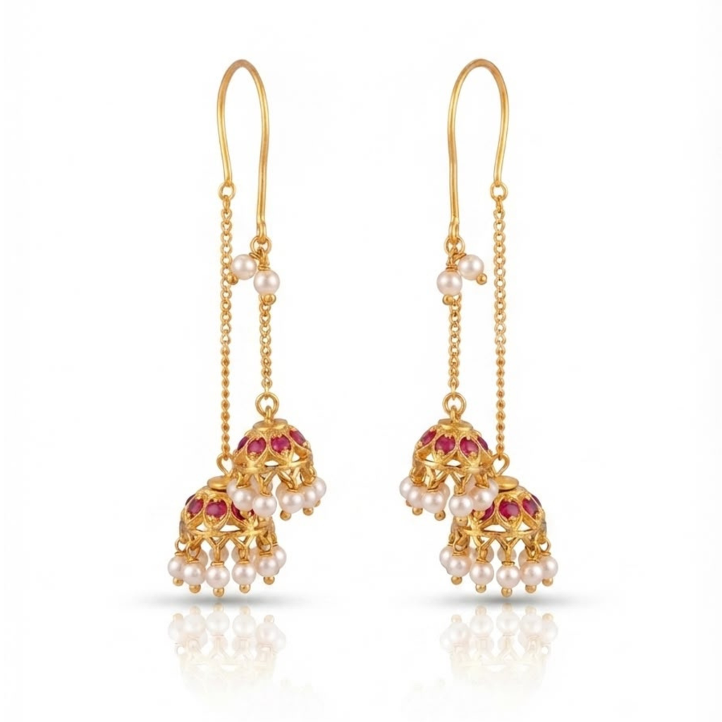 Mrinalini Sui Daga Jhumka (PJD's Jhumka Collection)
