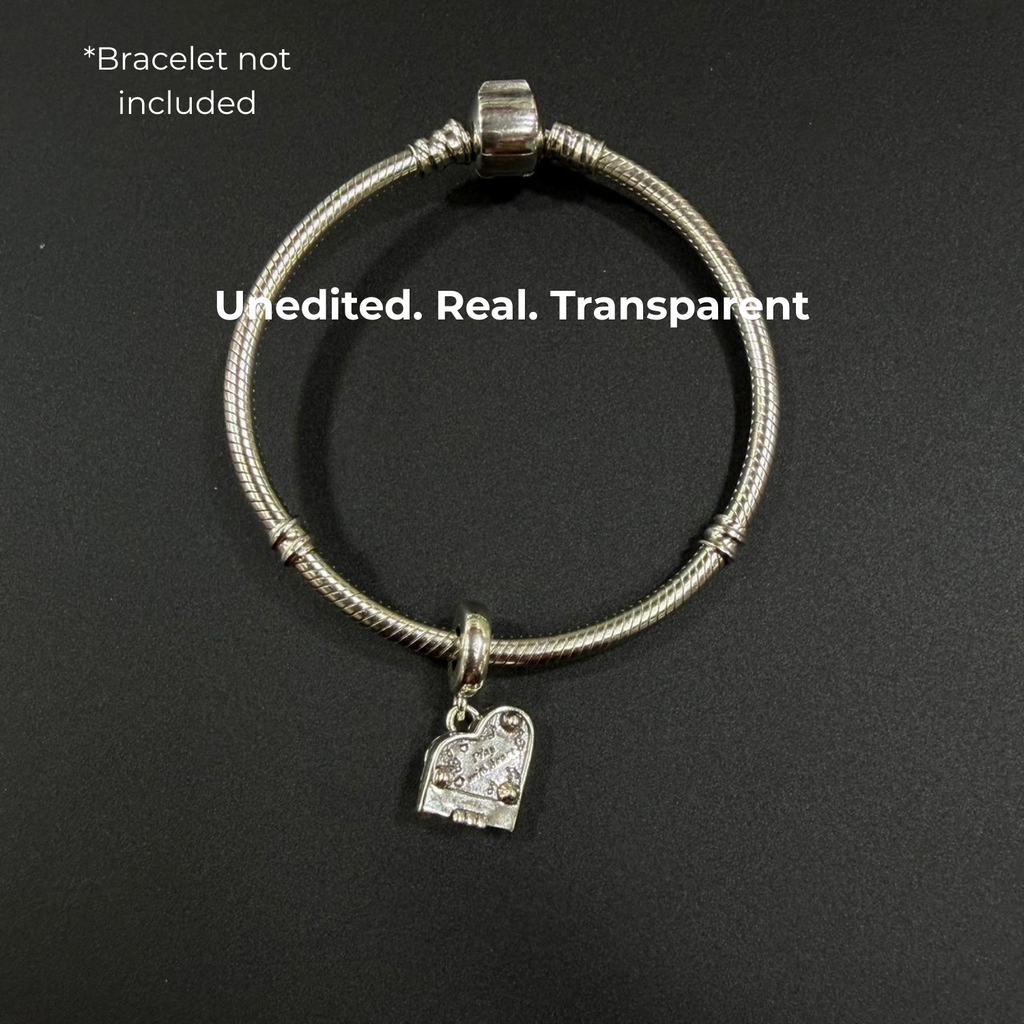 925 Silver Melodic Grand Piano Heart Charm