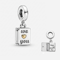 925 Silver "We Love You" Storybook Charm (For mother's)
