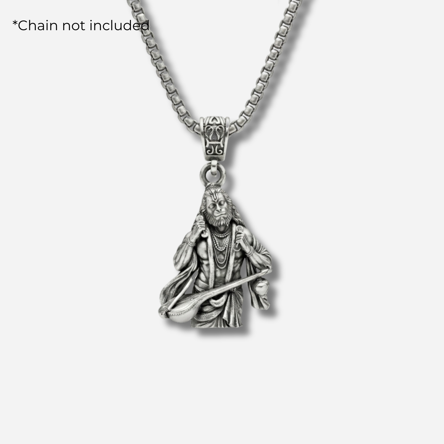 925 Silver The Bhakti Sangeet Hanuman Pendant: Devotion in Detail