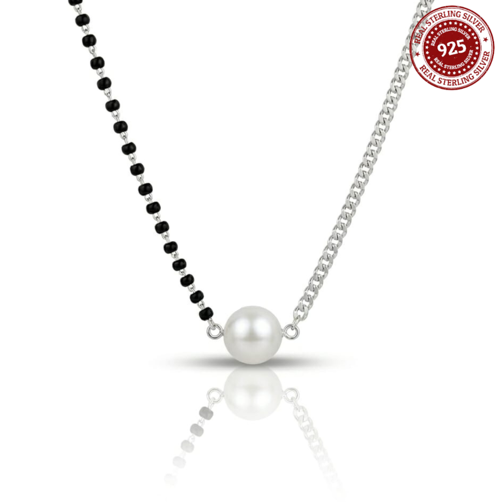 925 Silver Pearl Drop Mangalsutra