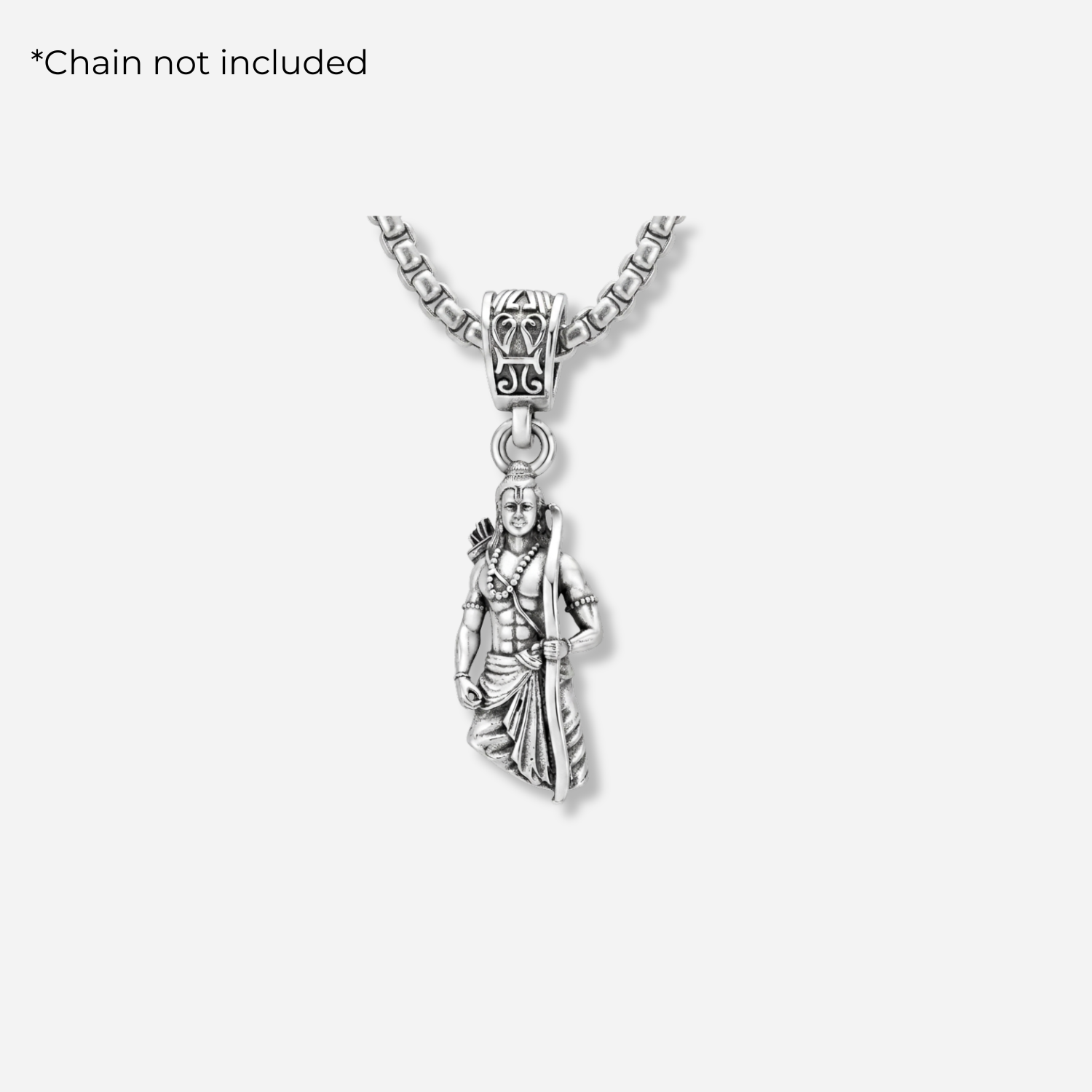 925 Silver The Kodanda Rama Pendant: The Divine Warrior