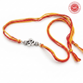 925 Silver Om Rakhi with Beads