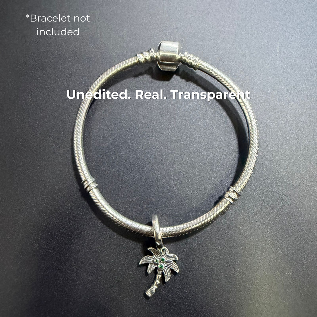 925 Silver Tropical Palm Breeze Charm