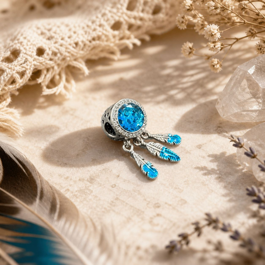 925 Silver Spiritual Dreamcatcher Charm