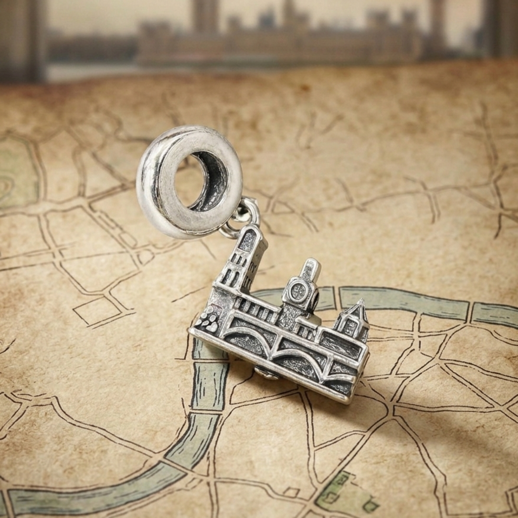925 Silver London Landmark Bridge Dangle Charm