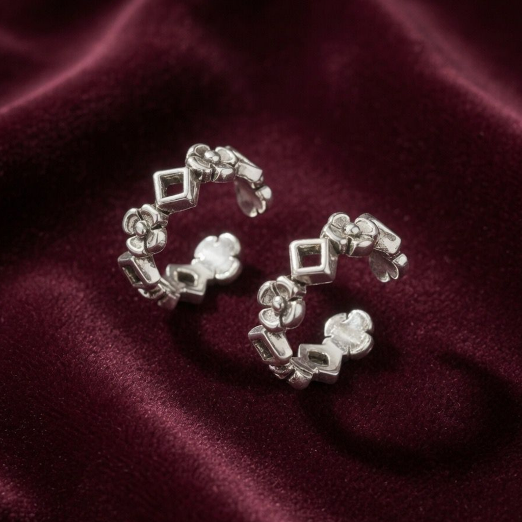 Pushpa Sterling Silver Jodvi
